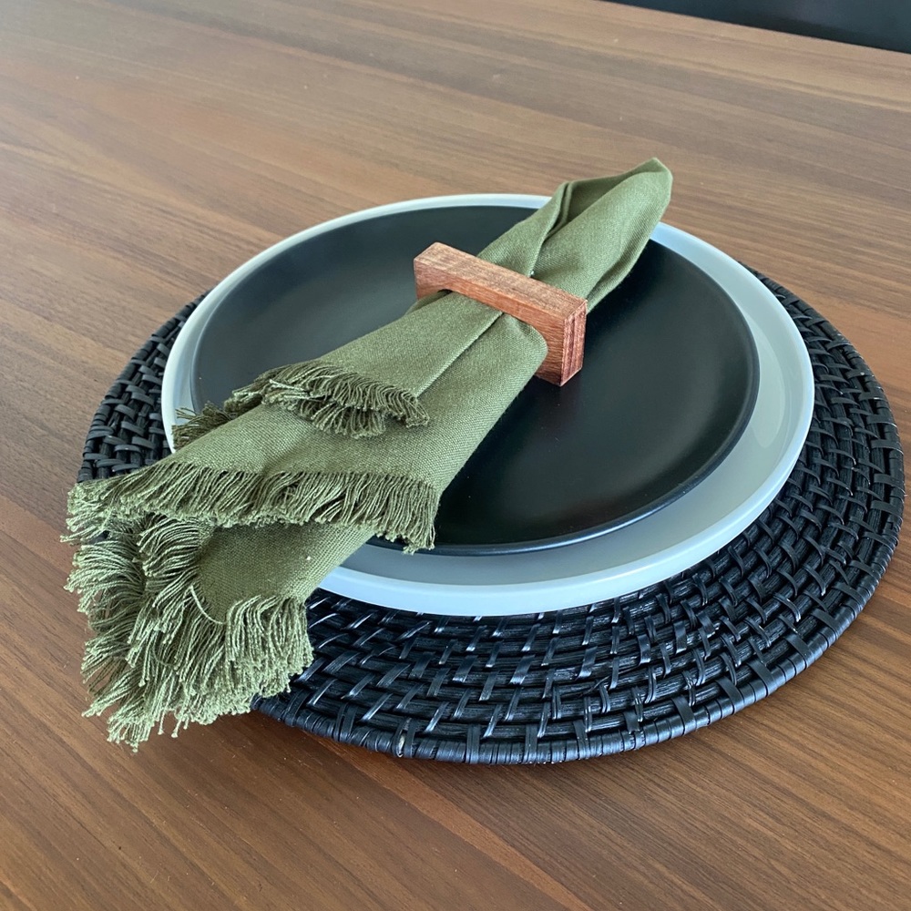 Crate + Barrel Round Placemats (Set of 8)